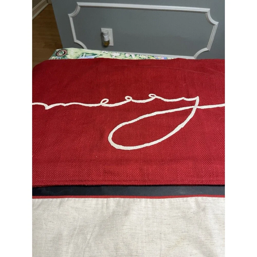 Pair of Pottery Barn Christmas Lumbar Pillow Covers 16x26”